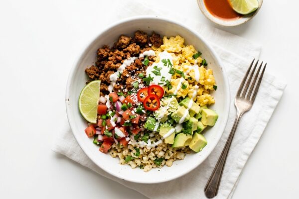Keto Breakfast Burrito Bowl