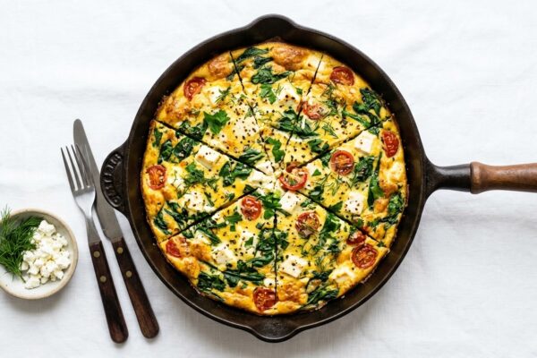 Keto Spinach and Feta Frittata