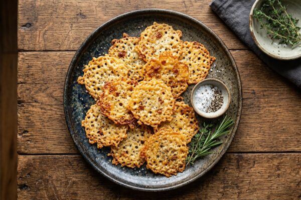 Keto Parmesan Cheese Crisps