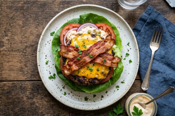 Keto Bacon Ranch Deviled Eggs