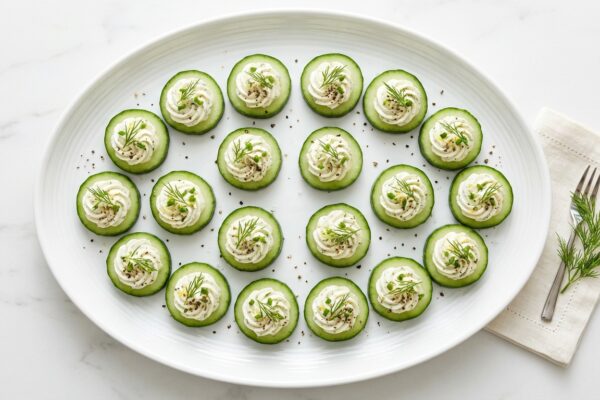 Keto Cucumber Cream Cheese Bites