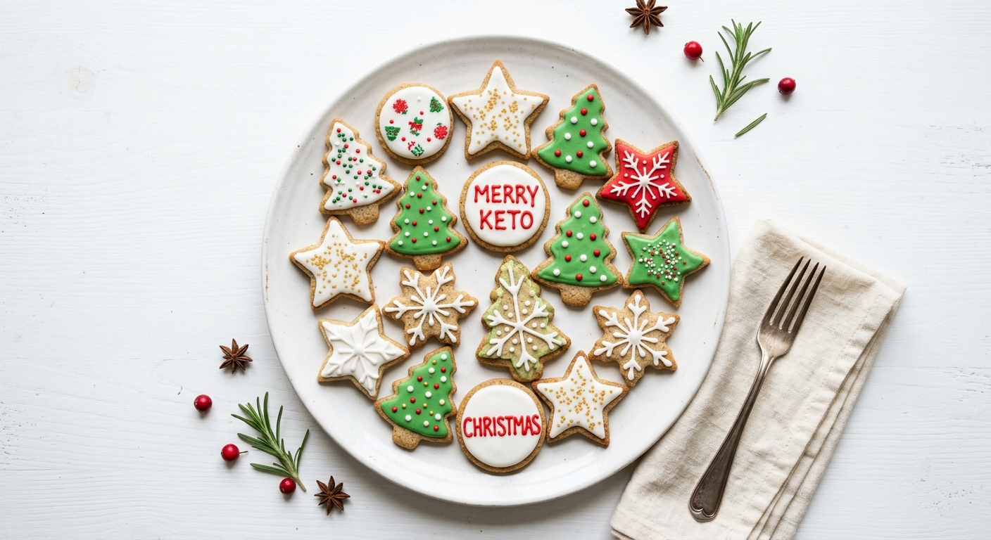 Keto Christmas Sugar Cookies