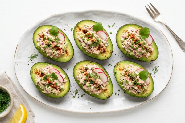 Keto Tuna Avocado Boats